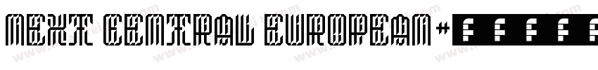 Next Central European字体转换